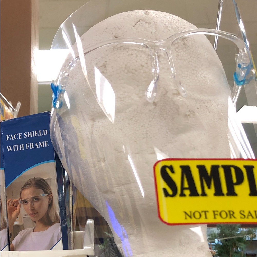 Face shield with frame
